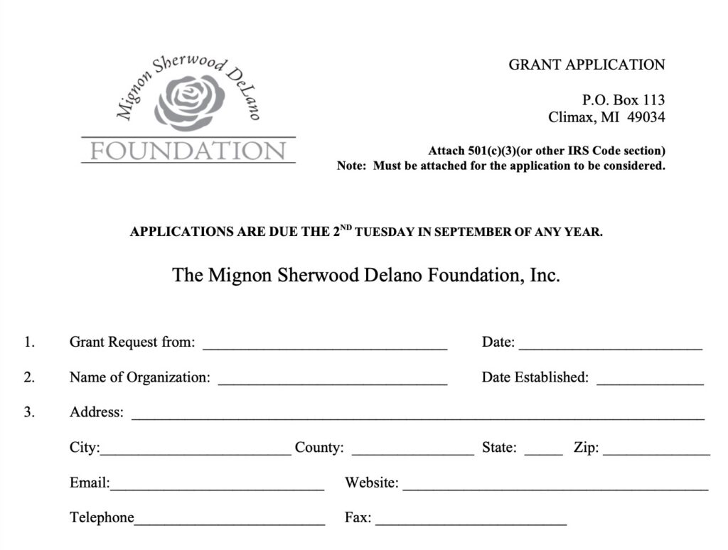 Screen Image of Application Form, not for submission purposes